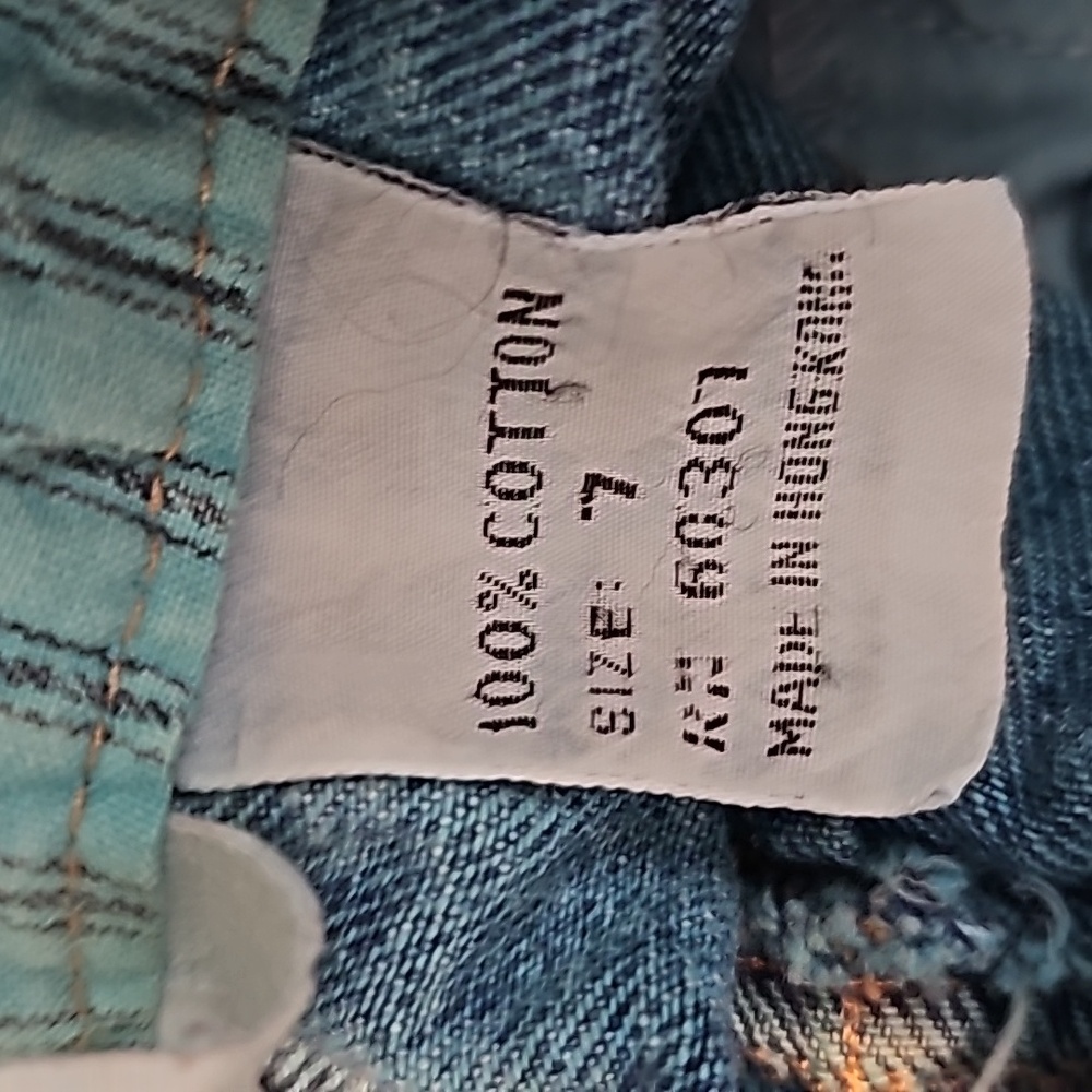 Vintage 80s Unionbay Chic Blue Acid Wash Jeans w/yoke& tapered leg Size 7x 29 - Picture 12 of 13